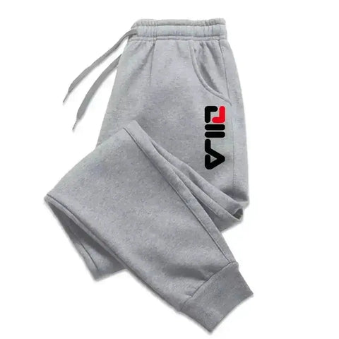 Men's Autumn Winter Fleece Joggers – Drawstring Fitness & Sports Sweatpants (WK007)