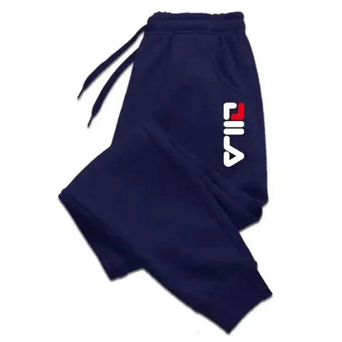 Men's Autumn Winter Fleece Joggers – Drawstring Fitness & Sports Sweatpants (WK007)