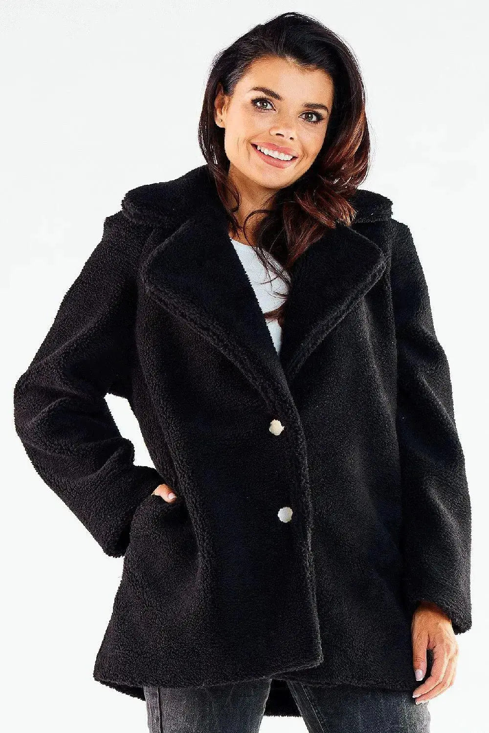 Awama hips, with slip pockets coat
