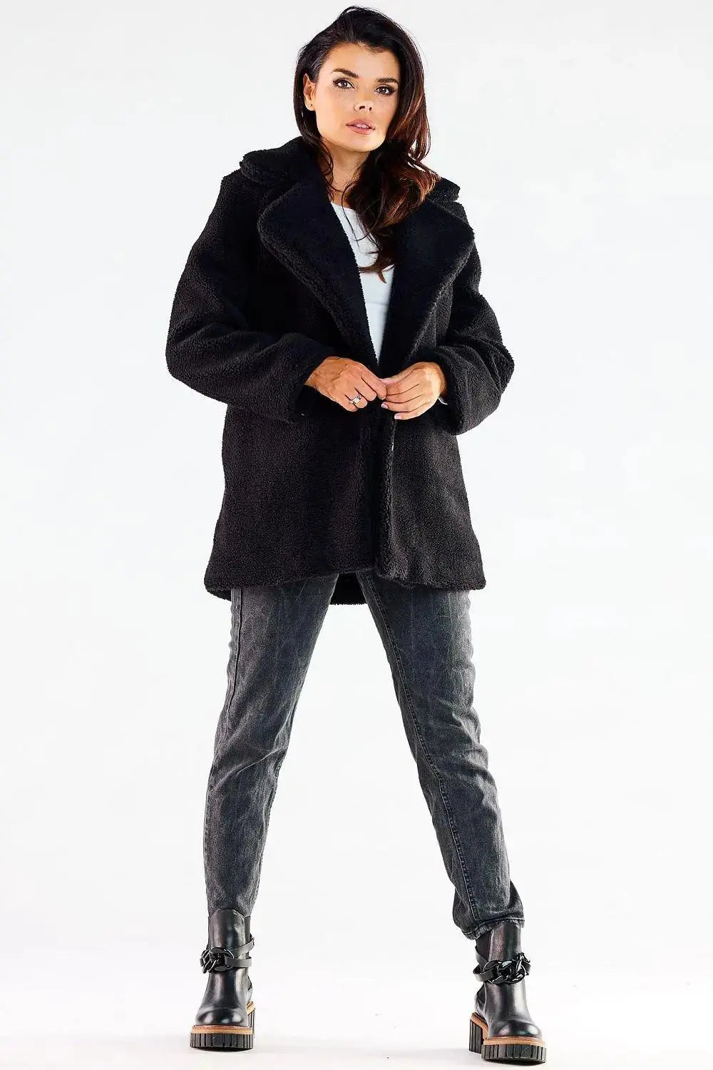 Awama hips, with slip pockets coat