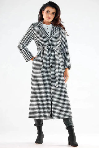 Awama pleasant, warm fabric maxi length coat