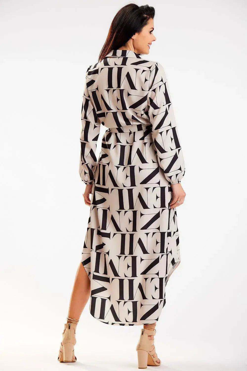 Awama two pockets shirt maxi dress