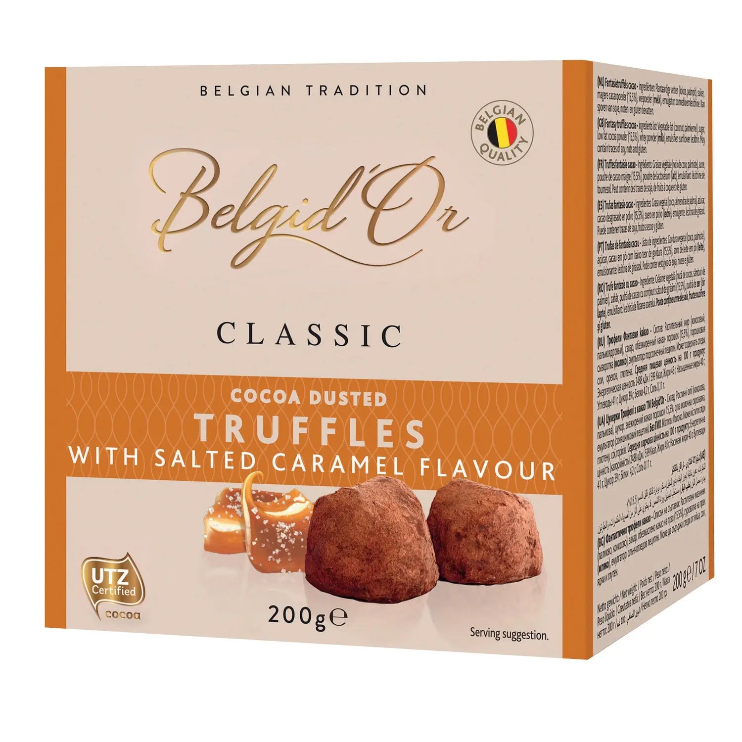 Belgian cocoa dusted truffles with salted caramel flavour Jag Couture Chocolates