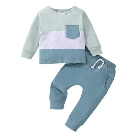 Baby Clothes Newborn Girl Boy 2Pcs Cotton Rainbow Fall Outfits Girls Clothing Suit
