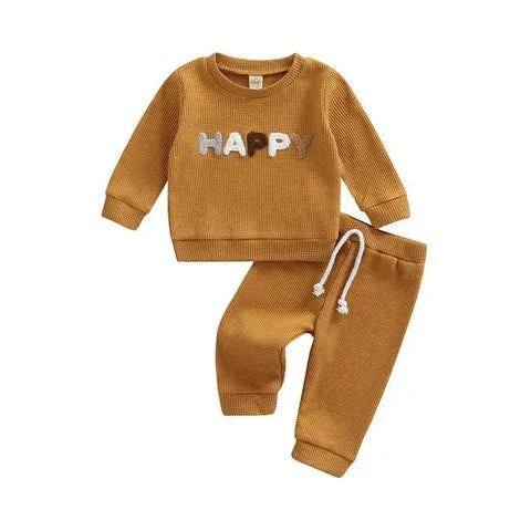 Baby Clothes Newborn Girl Boy 2Pcs Cotton Rainbow Fall Outfits Girls Clothing Suit