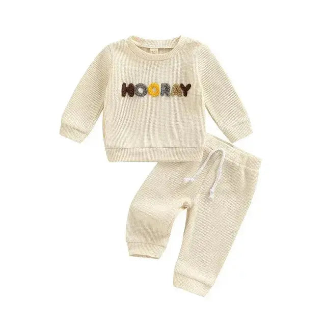Baby Clothes Newborn Girl Boy 2Pcs Cotton Rainbow Fall Outfits Girls Clothing Suit