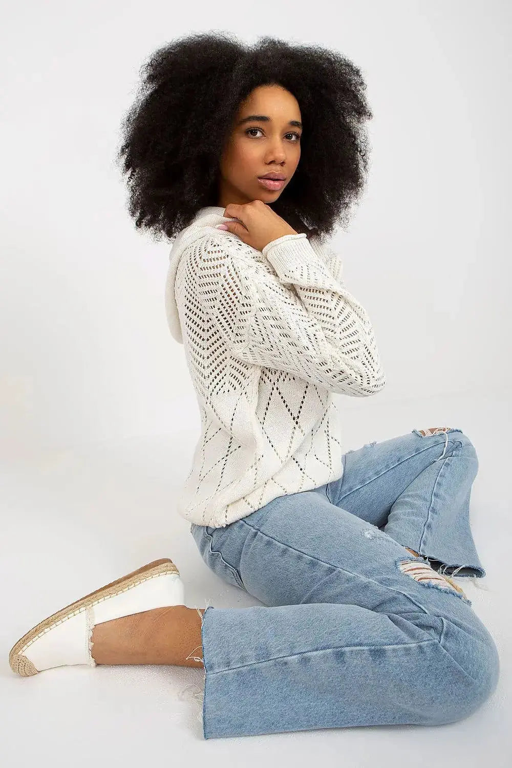 Badu summer openwork sweater