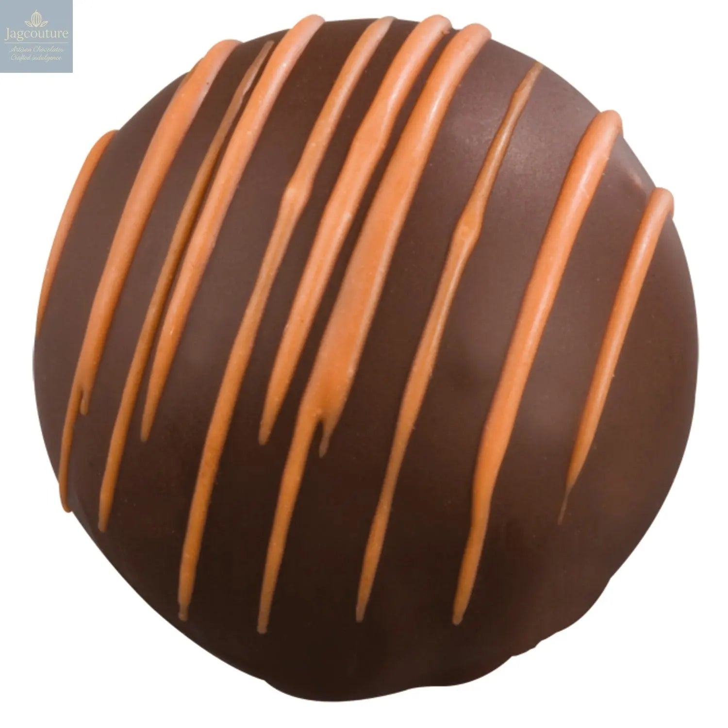 Balder - dark chocolate with orange flavoured dark ganache 15.3g - Jag Couture Chocolates