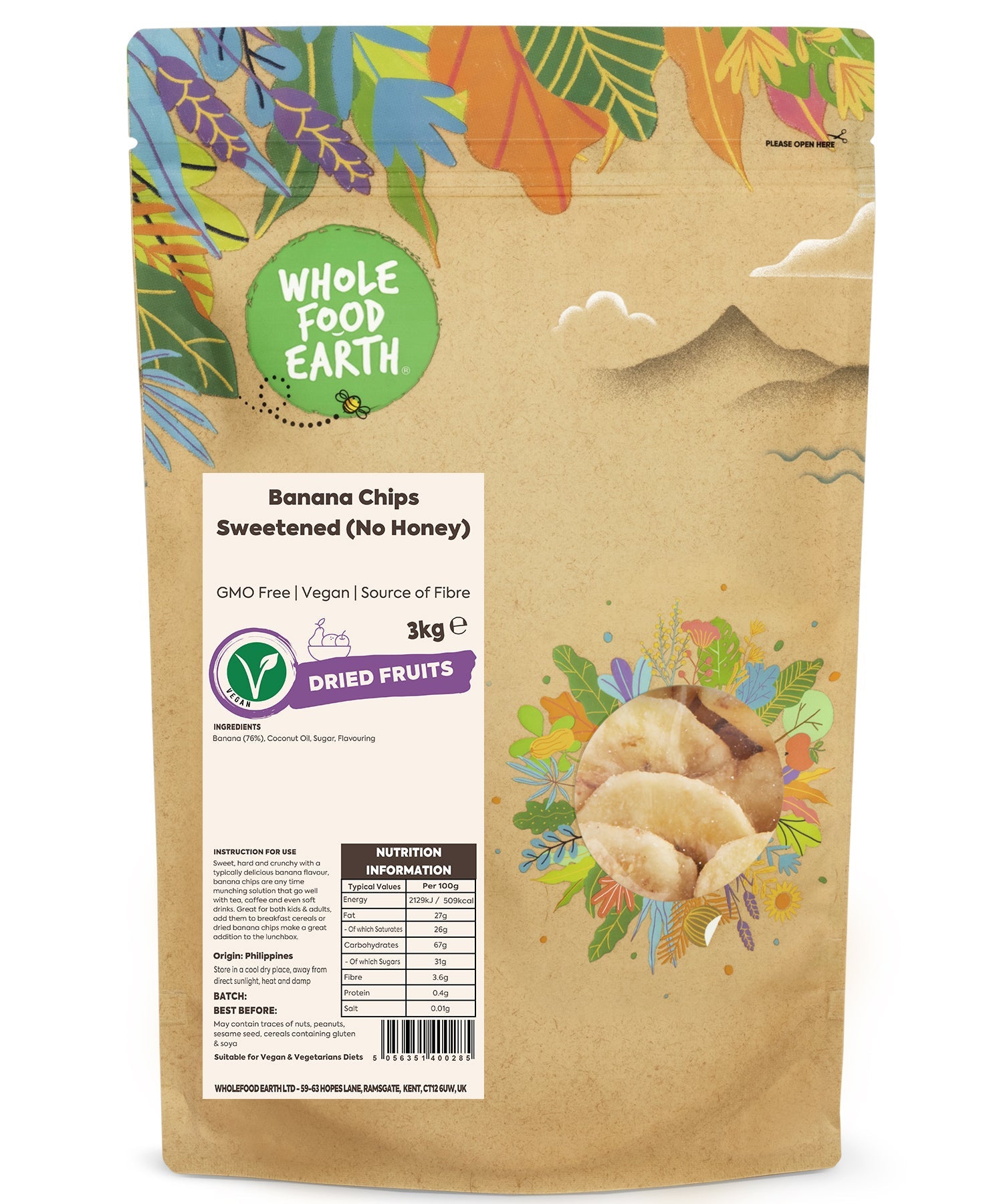 Banana Chips Sweetened