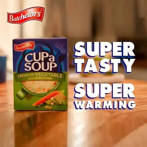 Batchelors Cup a Soup Cream of Vegetable 4 Instant Soup Sachets 122g (Case of 9)