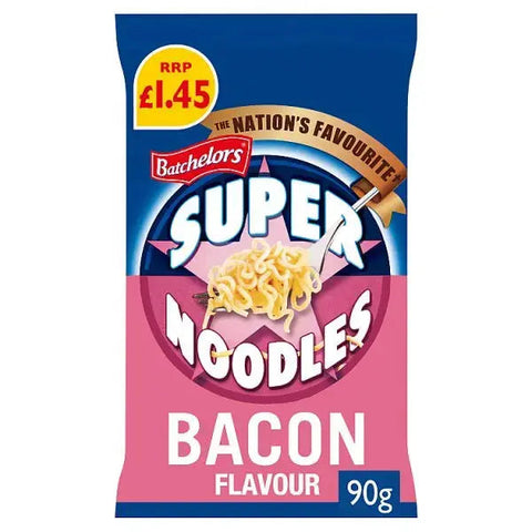 Batchelors Super Noodles Bacon Flavour 90g (Case of 8)