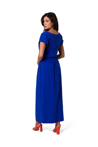 BeWear Comfortable cotton maxi dress with a neckline