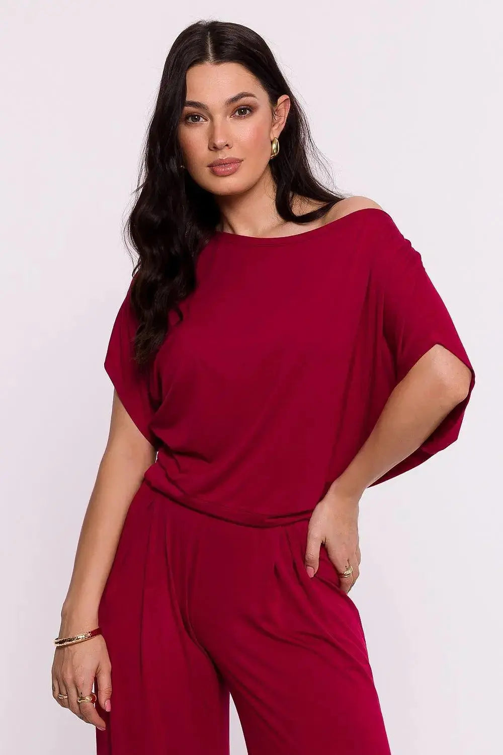 BeWear high-quality viscose knit blouse