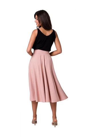 BeWear high waist and decorative buttons midi skirt