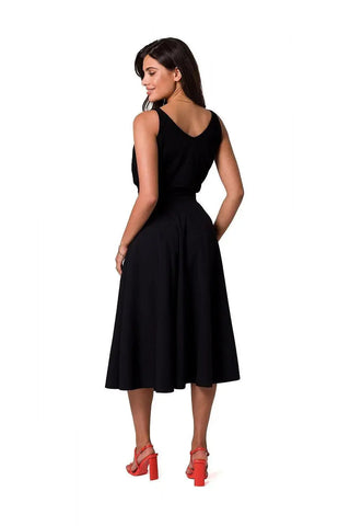 BeWear high waist and decorative buttons midi skirt