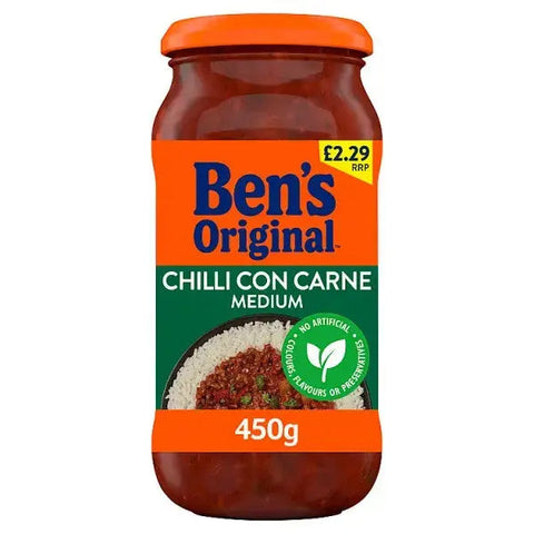 Bens Original Medium Chilli Con Carne Sauce 450g (Case of 6)
