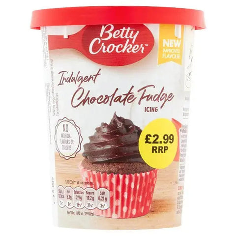 Betty Crocker Indulgent Chocolate Fudge Icing 400g (Case of 4)
