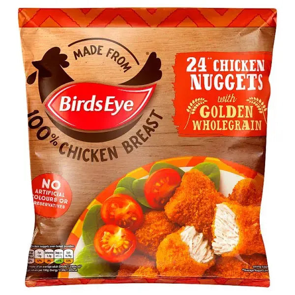 Birds Eye 24 Wholegrain Breaded Chicken Nuggets 379g