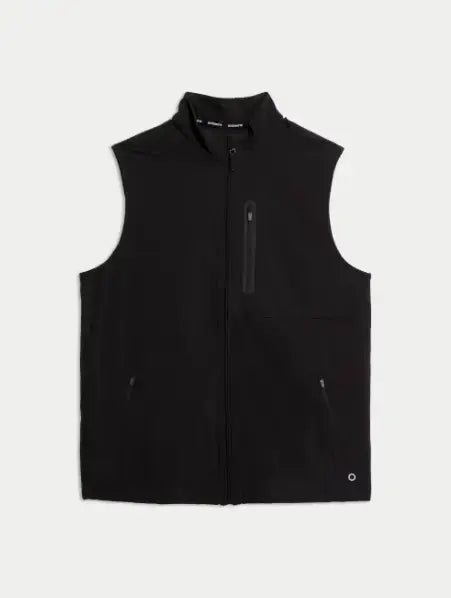 Black Woven Gilet