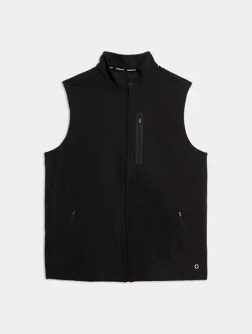 Black Woven Gilet