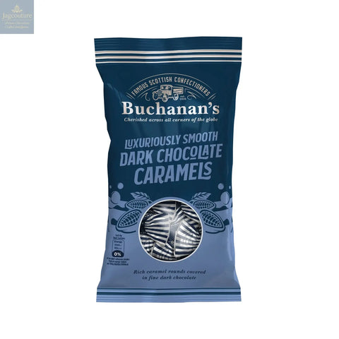 Buchanan's bag of dark chocolate Caramels Jag Couture Chocolates