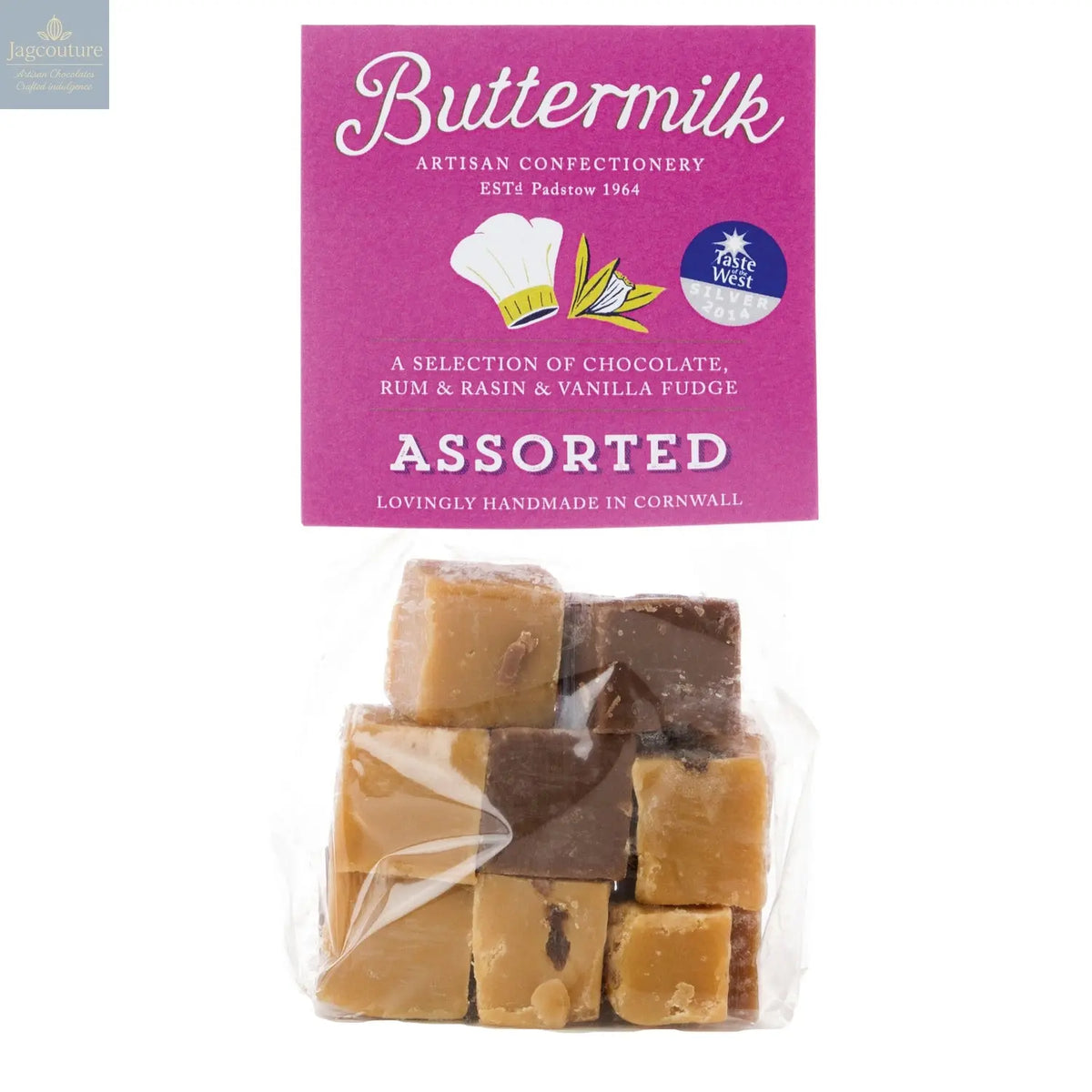 Buttermilk smooth assorted fudge in grab bag Jag Couture Chocolates