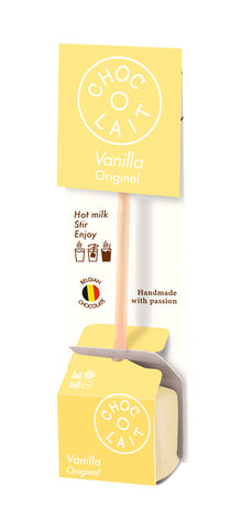 Choc-o-Lait vanilla flavoured Belgian drinking chocolate sticks - VAT FREE