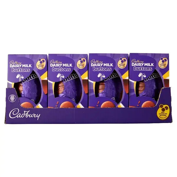 Cadbury Dairy Milk Giant Buttons Chocolate Easter Egg, 96g (Case of 12)