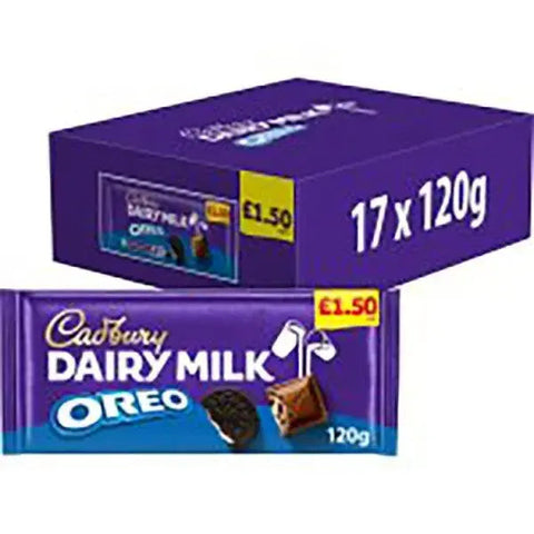 Cadbury Dairy Milk Oreo Chocolate Bar 120g