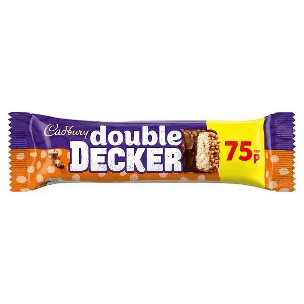 Cadbury Double Decker Chocolate Bar 75p PMP 54.5g (Case of 48)