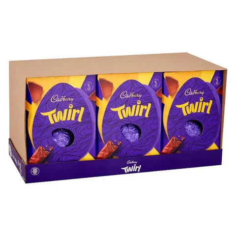 Cadbury Twirl Chocolate Easter Egg, 198g (Case of 6)
