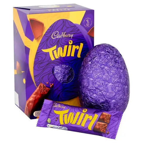 Cadbury Twirl Chocolate Easter Egg, 198g (Case of 6)