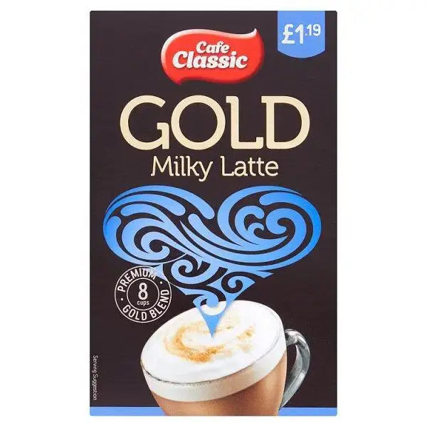 Cafe Classic Gold Milky Latte 8 x 14g (112g) (Case of 8)