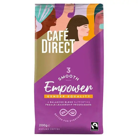 Cafédirect 3 Smooth Empower Ground Coffee 200g (Case of 6)