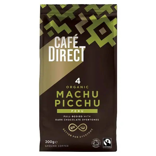 Cafédirect 4 Organic Machu Picchu Ground Coffee 200g (Case of 6)