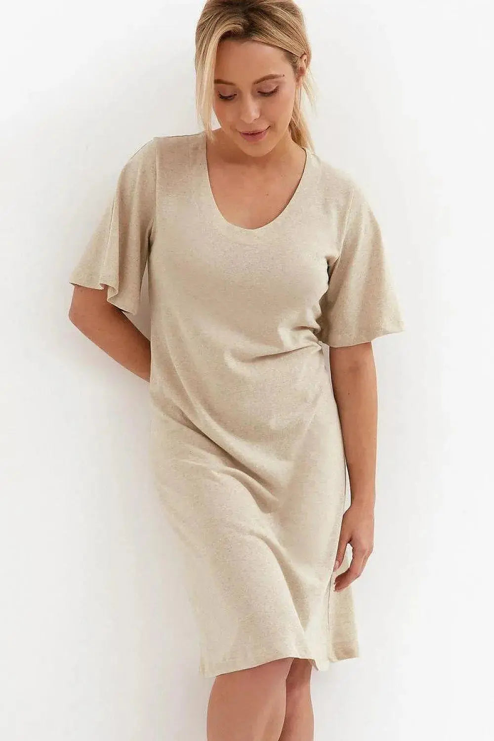 Cana high-quality melange viscose womens shirt
