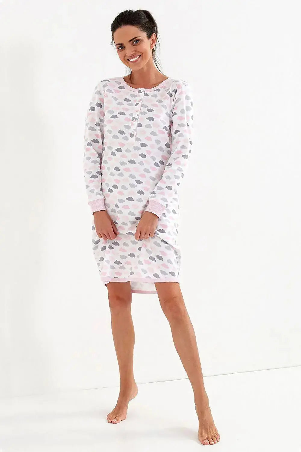 Cana interlock fabric, cotton phenomenal nightgown