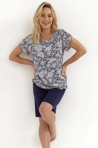 Cana short-sleeve blouse and shorts womens pajama