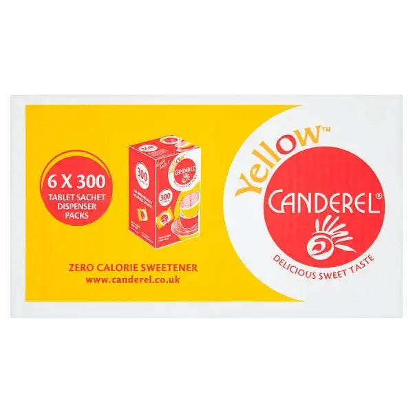 Canderel Yellow Tablet Sachets Dispencer Packs 153g
