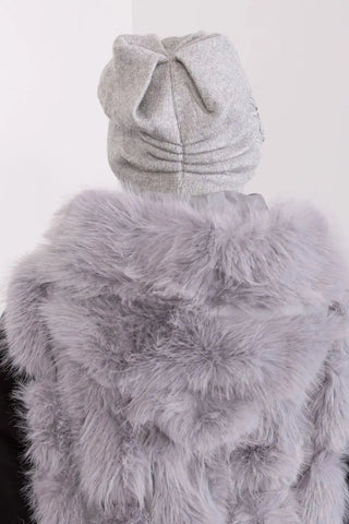 Women's Warm Winter Hat – Smooth Knit with Side Appliqué