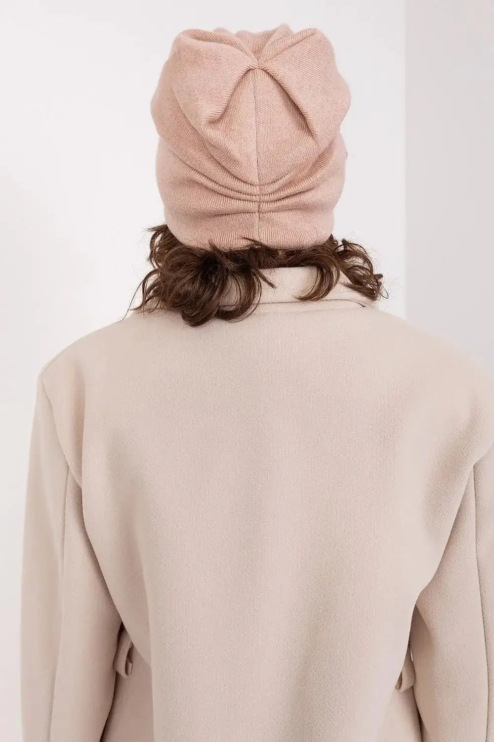 Women's Warm Winter Hat – Smooth Knit with Side Appliqué