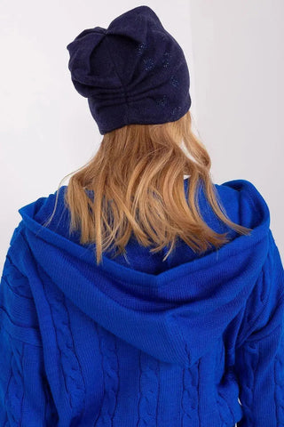 Women's Winter Beanie – Warm Cashmere Blend with Rhinestone Detail
