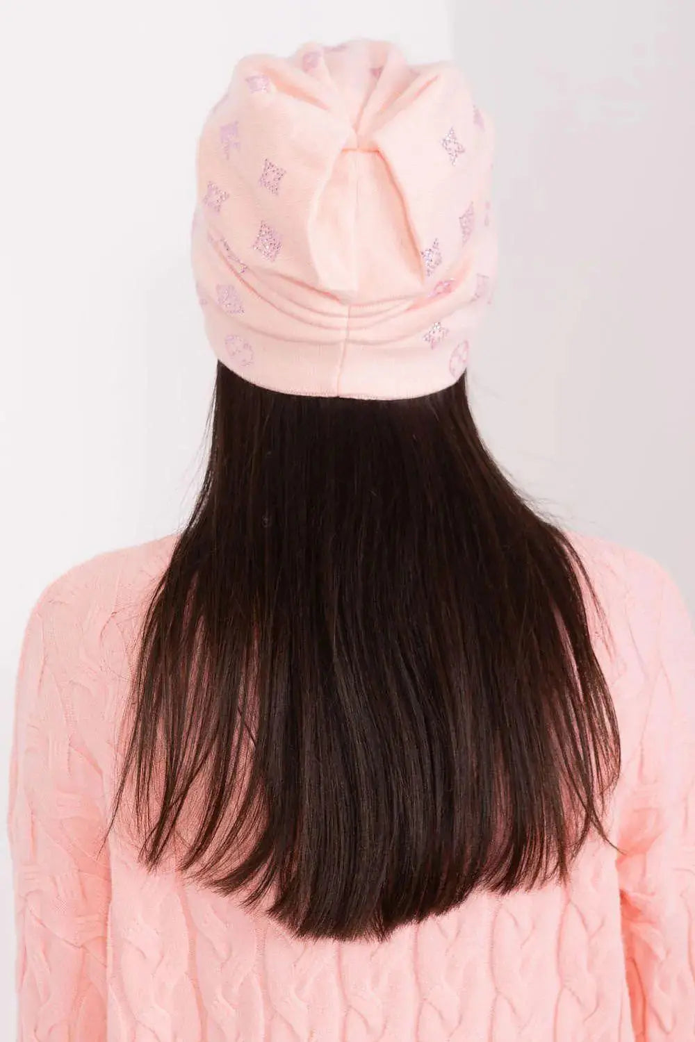 Women's Winter Beanie – Warm Cashmere Blend with Rhinestone Detail