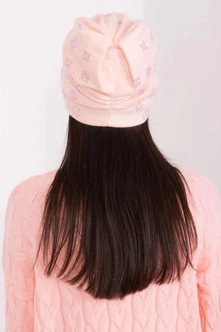 Women's Winter Beanie – Warm Cashmere Blend with Rhinestone Detail