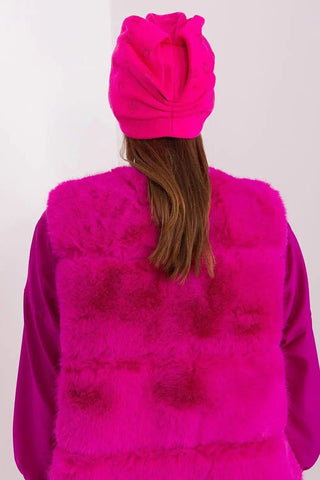 Women's Winter Beanie – Warm Cashmere Blend with Rhinestone Detail