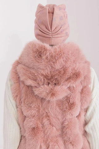 Women's Winter Beanie – Warm Cashmere Blend with Rhinestone Detail