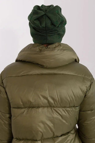 Women's Winter Beanie – Warm Cashmere Blend with Rhinestone Detail