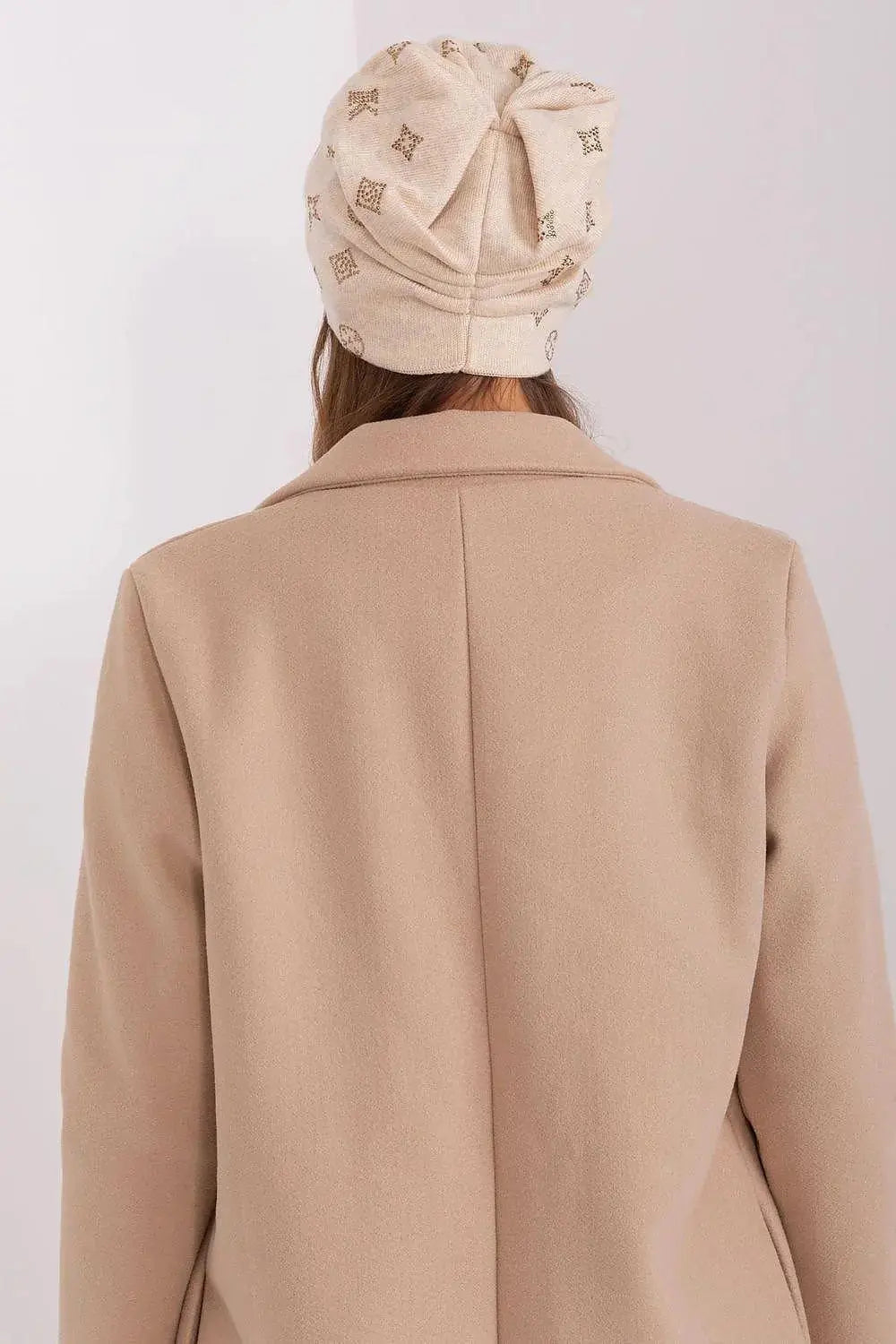 Women's Winter Beanie – Warm Cashmere Blend with Rhinestone Detail