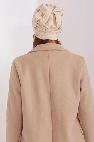 Women's Winter Beanie – Warm Cashmere Blend with Rhinestone Detail