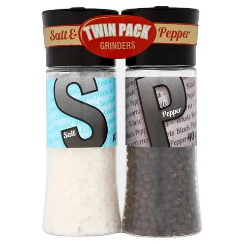 Cape Foods Salt & Pepper Grinders Twin Pack (Case of 6)